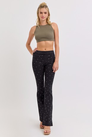 Pantalón celeste estampado